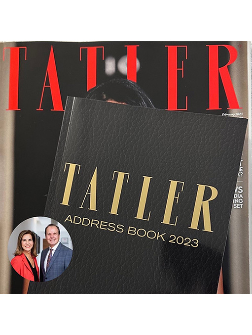 The cover of Tatler Address Book 2023, in which Rhinoplasty London are featured.